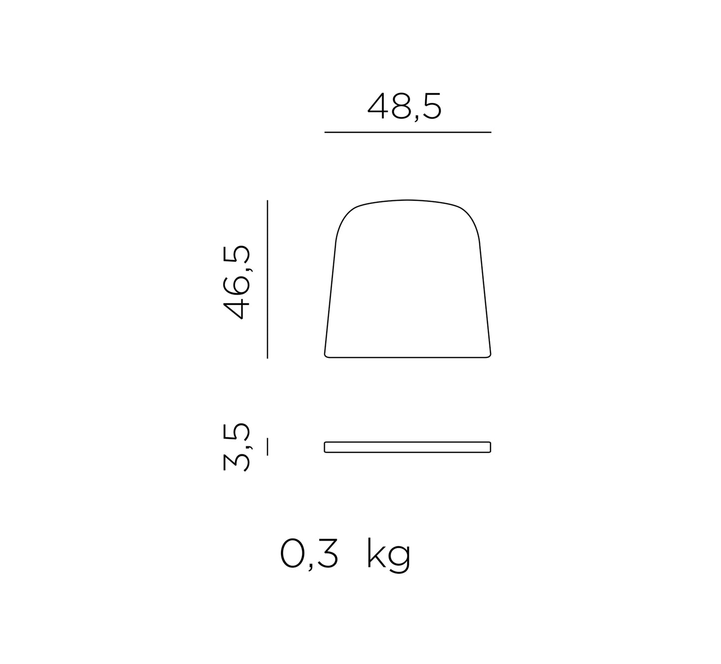 Cojín para silla NET de NARDI