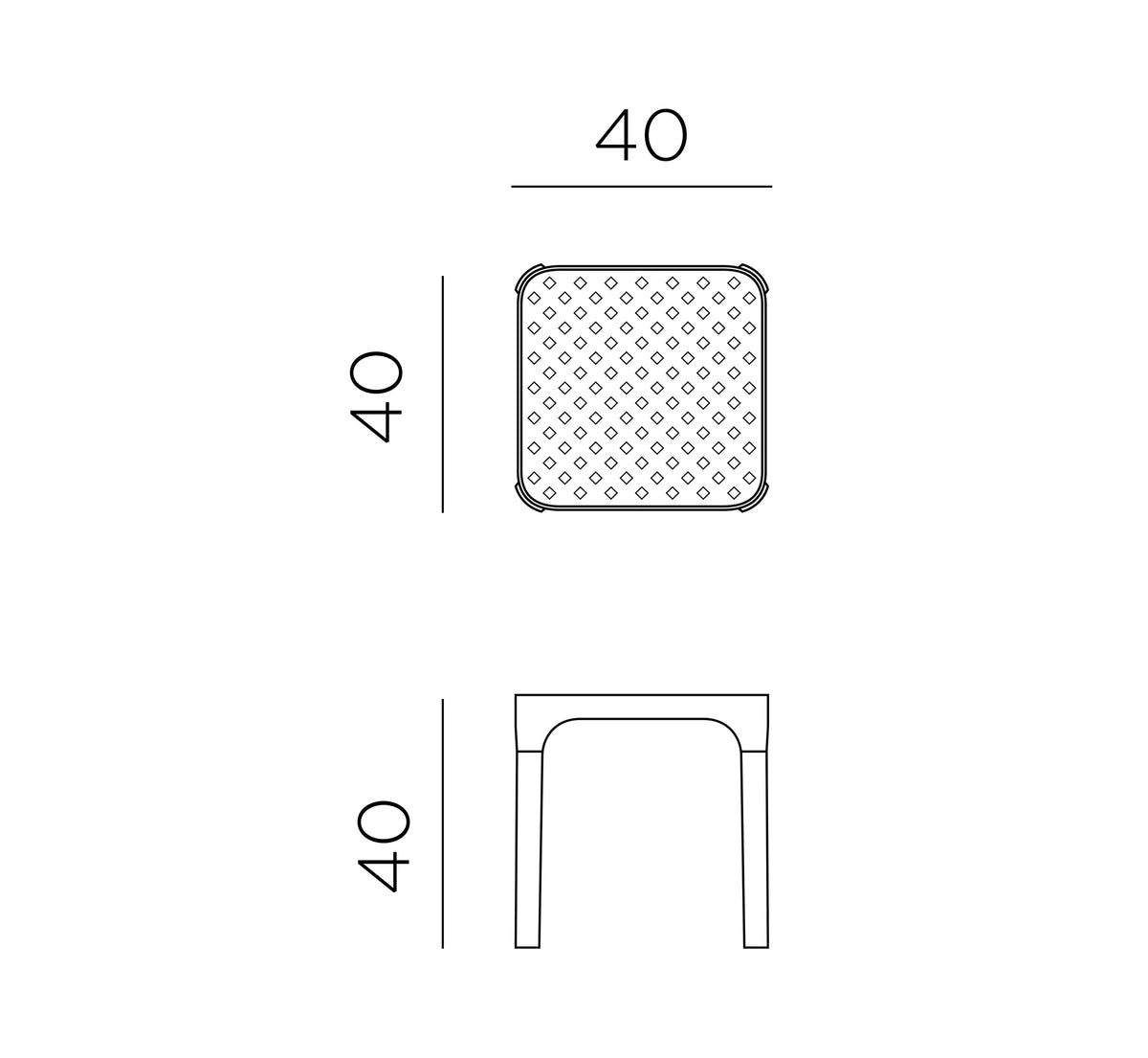 NET 40 Low Table by NARDI