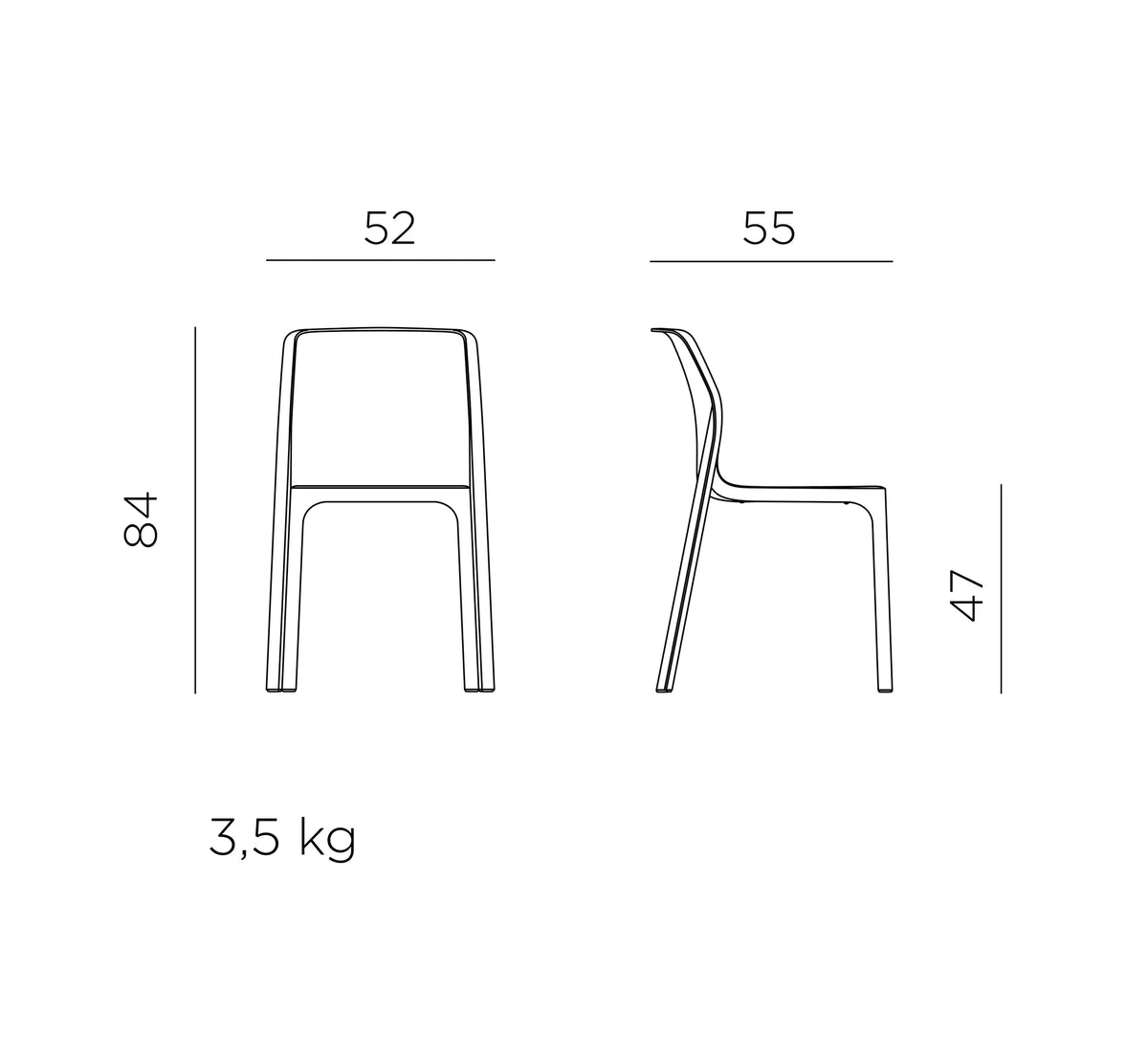 Chaise BIT de NARDI
