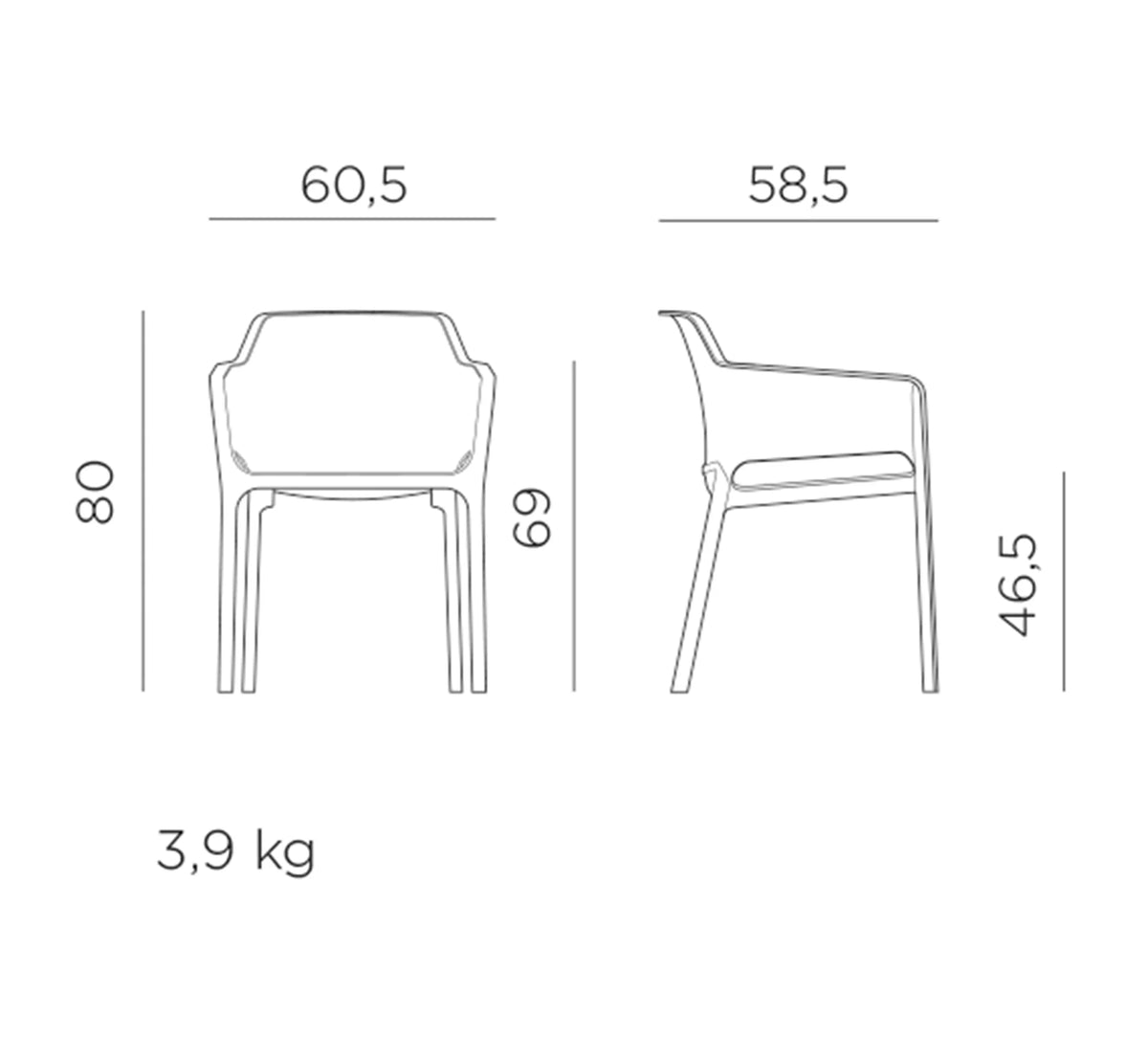 Chaise NET de NARDI
