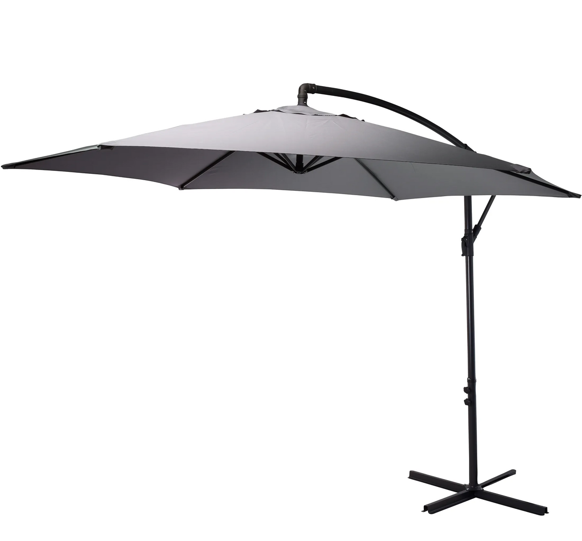 Parasol lateral económico ARENA de 3 metros color gris.