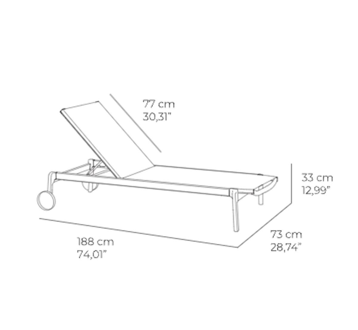 LAGO sun lounger by EZPELETA