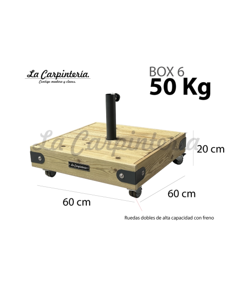 Base Para Sombrilla con Ruedas BOX 6-50KG