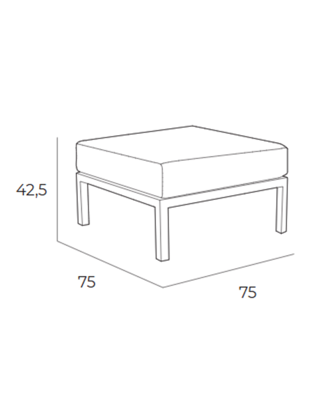 Set MARINE de EZPELETA Pouf