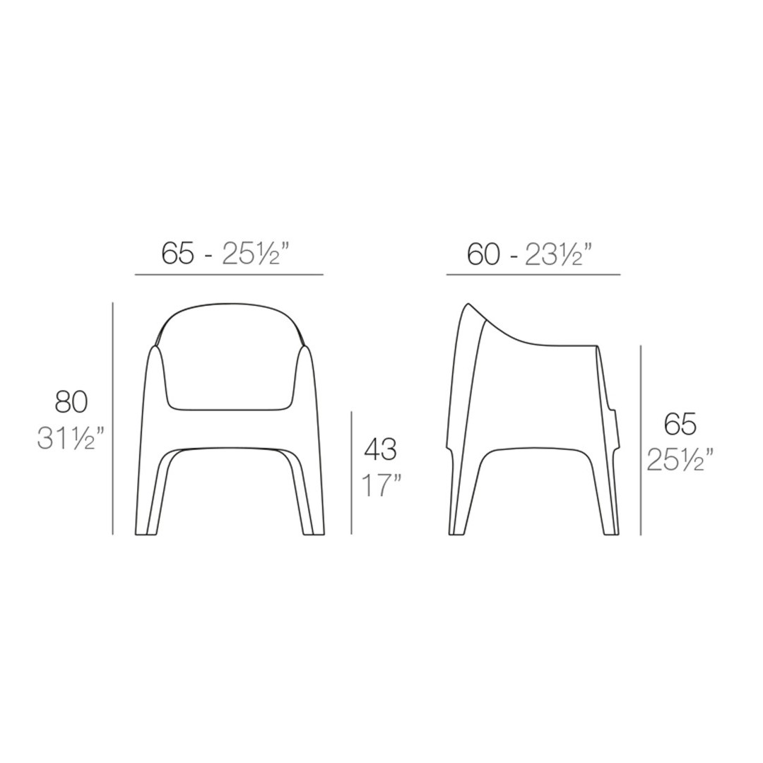 Set SOLID de VONDOM Sillón