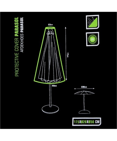 Pack Parasol STELA + Base LANZAROTE + Funda