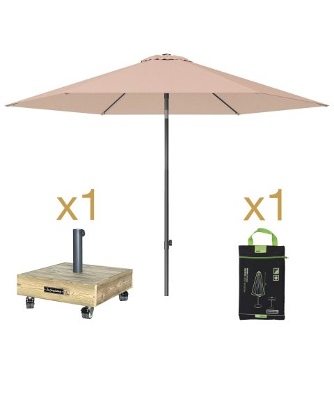 Pack Parasol LISBOA + Base BOX 5 + Funda
