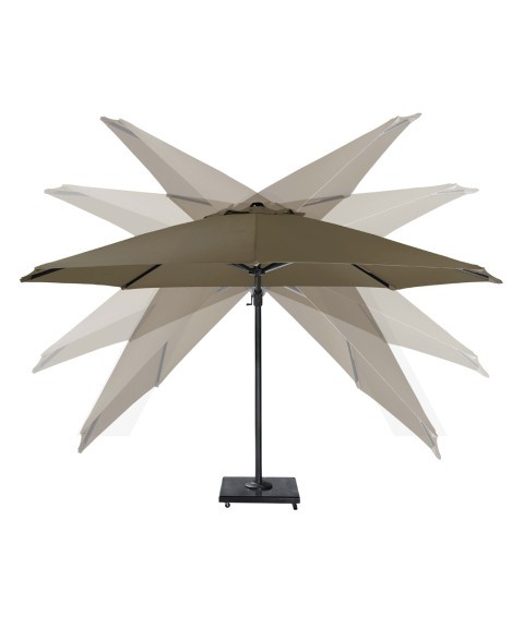 Parasol de Pie Lateral CHALLENGER GLOW LEDS 3x3 m