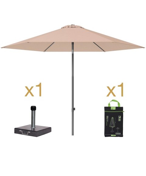 Pack Parasol LISBOA + Base ROMA + Funda