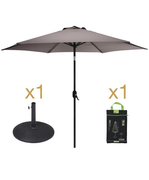 Pack Parasol STELA + Base LANZAROTE + Funda