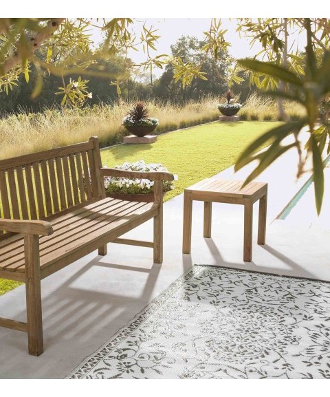 Mesa Auxiliar de Madera de TECA de BIZZOTTO