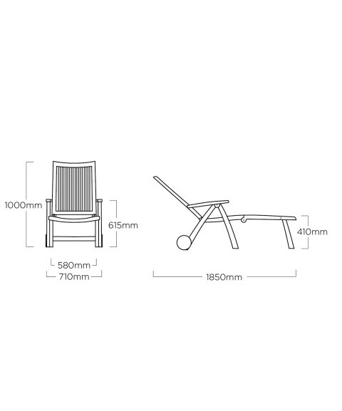 Tumbona Plegable ROMA de KETTLER