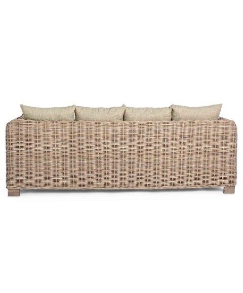 Sofá de Ratán FORTALEZA 3 Plazas de BIZZOTTO