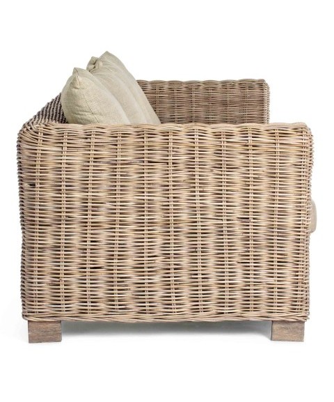 Sofá de Ratán FORTALEZA 3 Plazas de BIZZOTTO