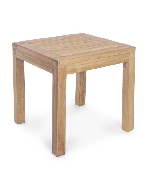 Mesa Auxiliar de Madera de TECA de BIZZOTTO