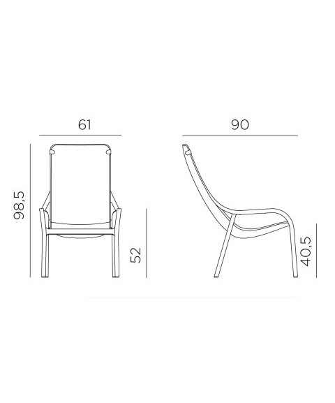 Sillón de Exterior NET LOUNGE de NARDI