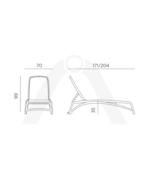 Tumbona ATLÁNTICO de NARDI