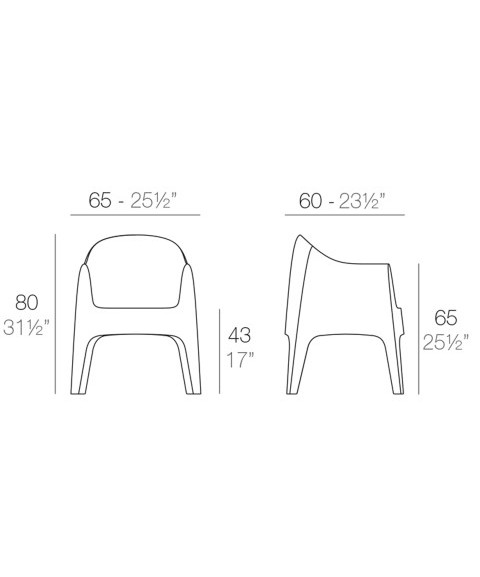 Set SOLID de VONDOM Sillón