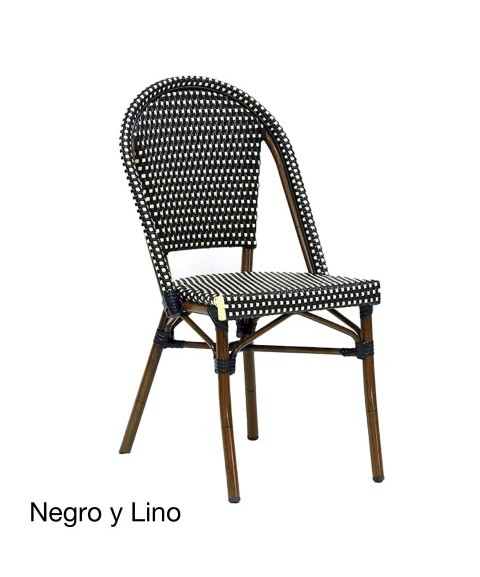 Silla ARLÉS de Aluminio y Rattán Sintético