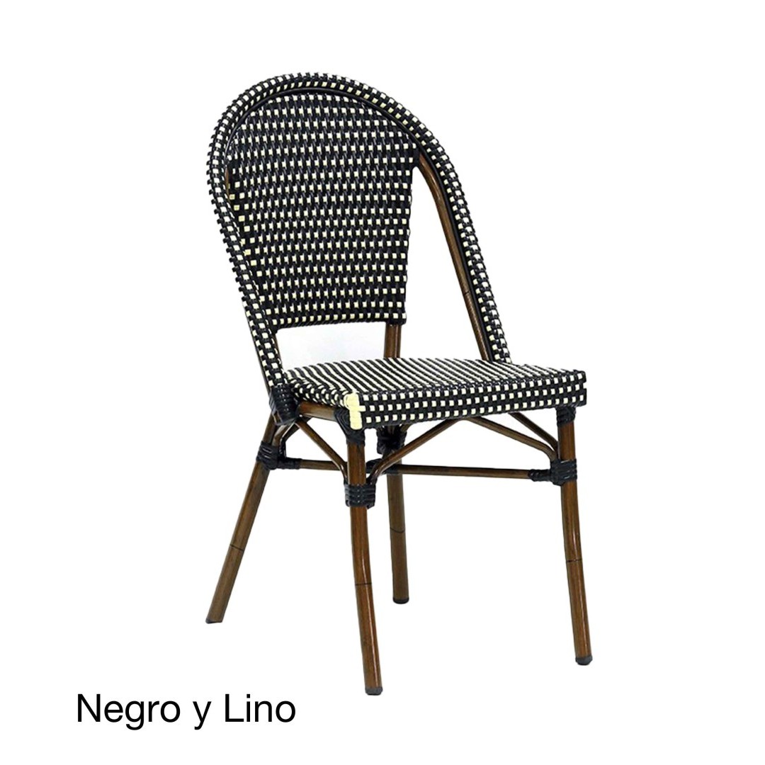 Silla ARLÉS de Aluminio y Rattán Sintético