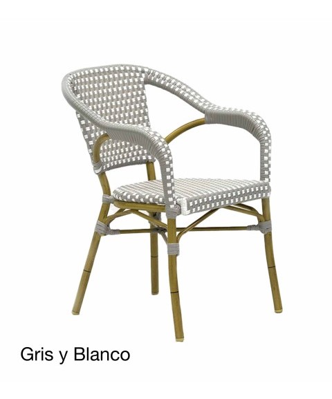 Sillón ARLÉS de Aluminio y Rattán Sintético