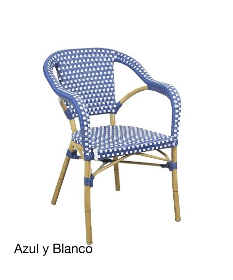 Sillón ARLÉS de Aluminio y Rattán Sintético