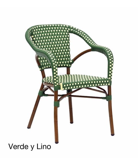 Sillón ARLÉS de Aluminio y Rattán Sintético