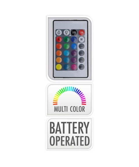 Lámpara de Mesa Portátil SARA Multicolor con Mando