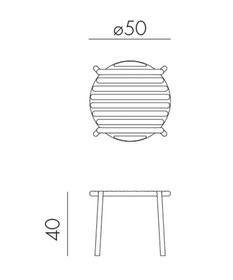 Mesa Baja DOGA de NARDI