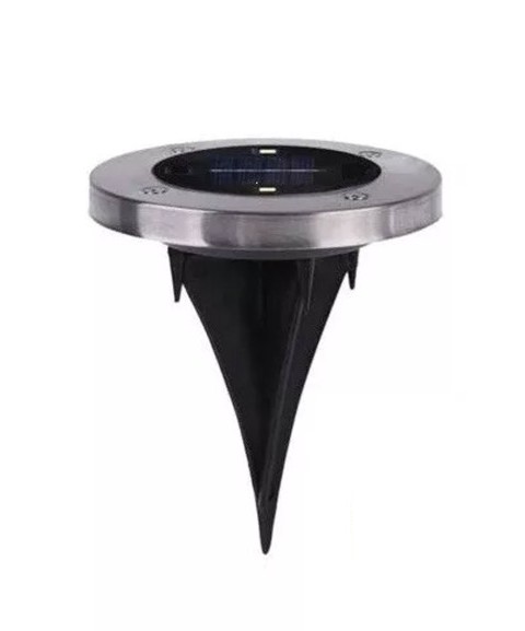 Lámpara Solar LED de Acero Inoxidable