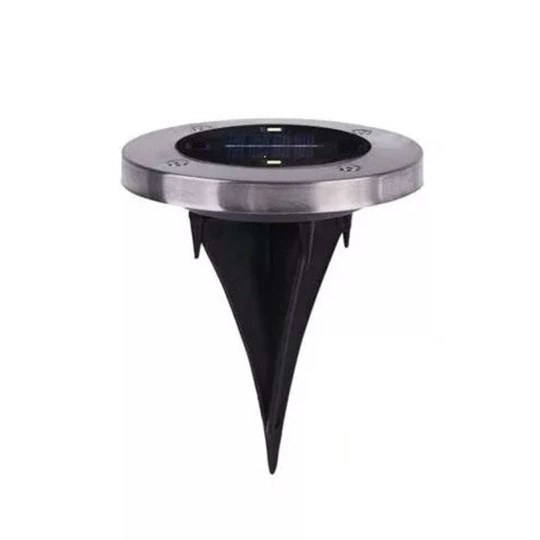 Lámpara Solar LED de Acero Inoxidable