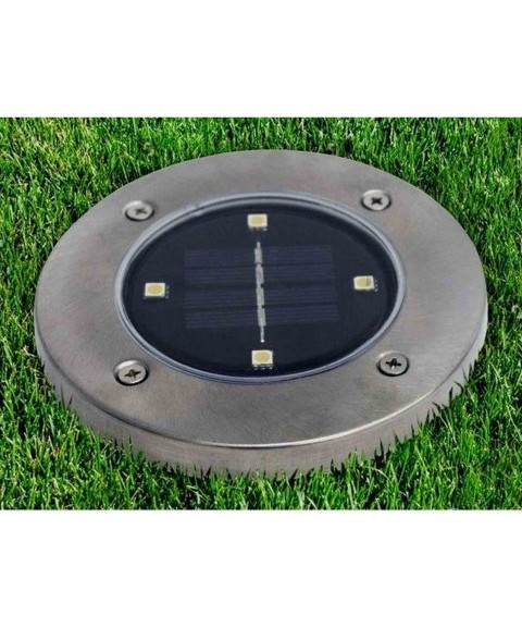 Lámpara Solar LED de Acero Inoxidable