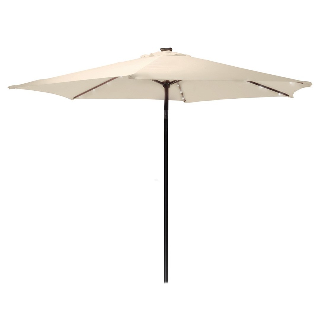 Parasol de Pie Central ARAL 260 cm con LEDs