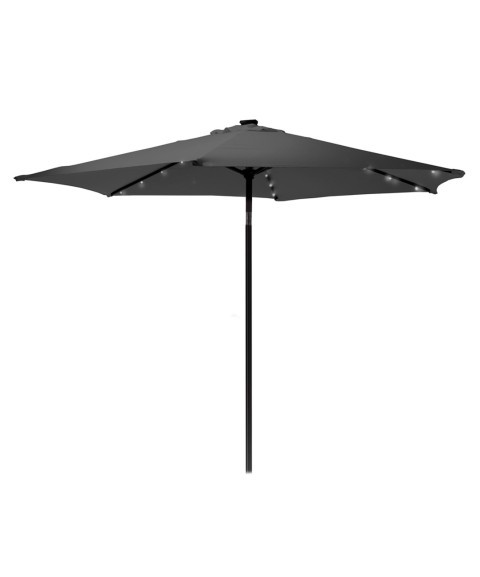 Parasol de Pie Central ARAL 260 cm con LEDs