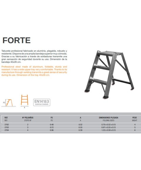Escalera Taburete FORTE