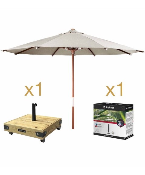 Pack Parasol JAVA de EZPELETA + Base BOX 6 + Funda