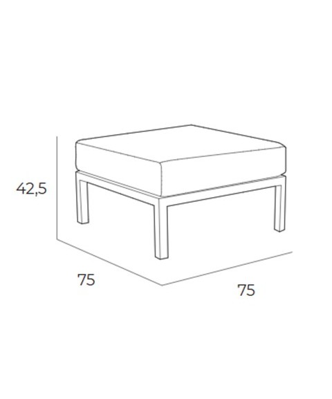 Set MARINE de EZPELETA Pouf
