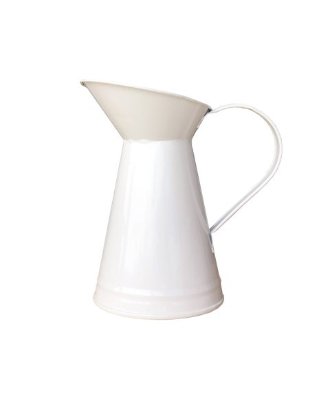 JARRITA DE METAL LACADA BLANCO