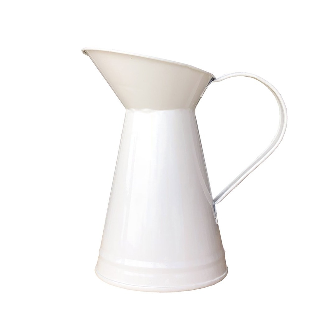 JARRITA DE METAL LACADA BLANCO