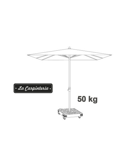 Base Parasol NOVA 6 con Ruedas 50kg