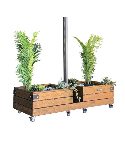 Base Parasoles NOVA DUO con Ruedas 175 kg