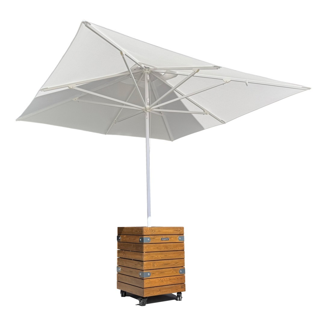 Base Parasol MESA DADO con Ruedas 200 Kg