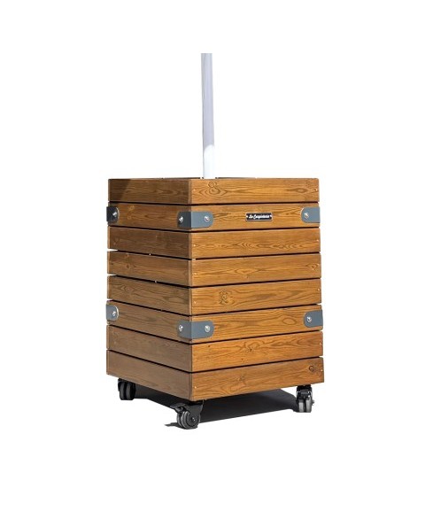 Base Parasol MESA DADO con Ruedas 200 Kg