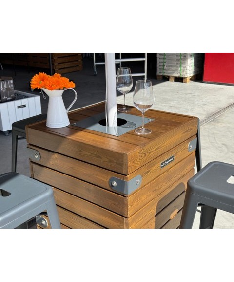 Base Parasol MESA DADO con Ruedas 200 Kg