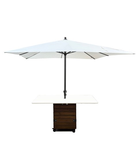 Base Parasol MESA DADO con Ruedas 200 Kg