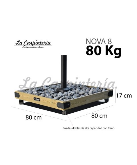 Pack Parasol VOYAGER + Base NOVA 8