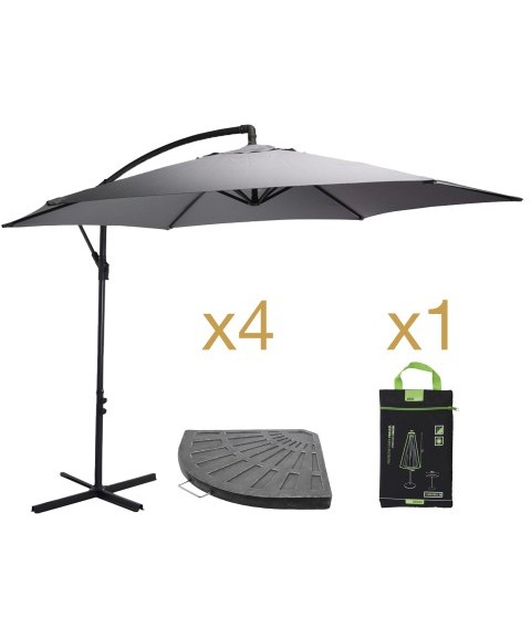 Pack Parasol ARENA + 4 Bases + Funda