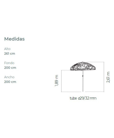 Parasol de Pie Central EZPELETA MANILA