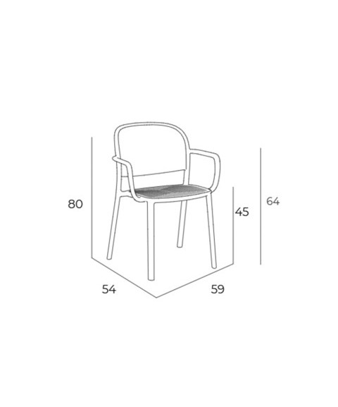 Silla de Exterior TRENA de EZPELETA