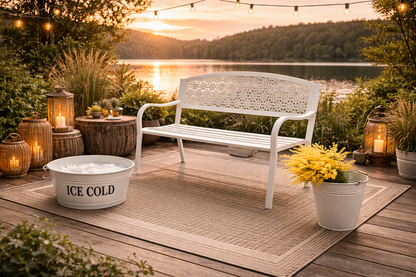 Conjunto de Jardim Branco
